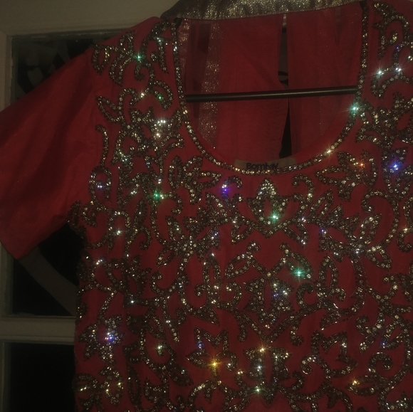 Hand sewn bedazzle dress - Picture 5 of 6